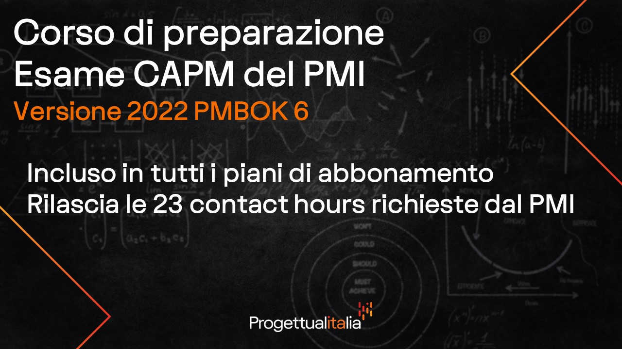 CAPM.Tutoring - Versione 2022 basata sul PMBOK 6th Edition
